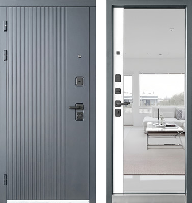 Входная дверь Промет Ультима (96x205, левая, зеркало)