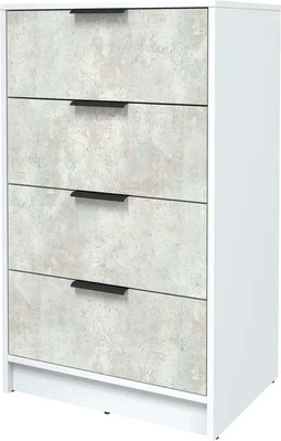 Комод Интерлиния Концепт КТ-К60 (дуб белый/белый платинум)