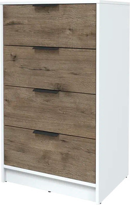 Комод Интерлиния Концепт КТ-К60 (дуб веллингтон/белый платинум)