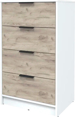 Комод Интерлиния Концепт КТ-К60 (дуб серый/белый платинум)