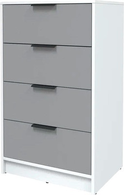 Комод Интерлиния Концепт КТ-К60 (серебро/белый платинум)