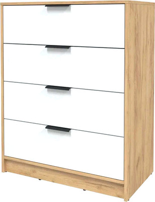 Комод Интерлиния Концепт КТ-К60 (белый платинум/дуб золотой)