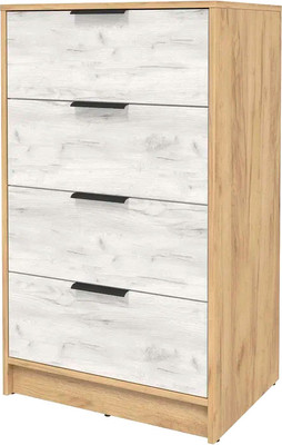 Комод Интерлиния Концепт КТ-К60 (дуб белый/дуб золотой)