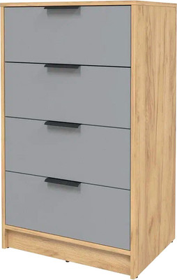 Комод Интерлиния Концепт КТ-К60 (серебро/дуб золотой)