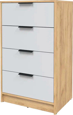 Комод Интерлиния Концепт КТ-К60 (серый/дуб золотой)