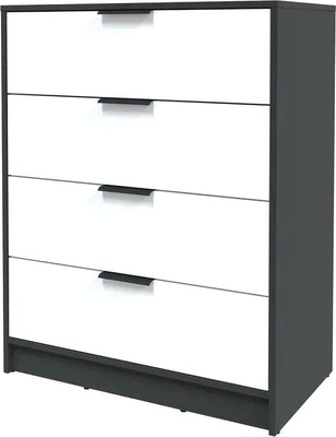 Комод Интерлиния Концепт КТ-К80 (белый платинум/антрацит)