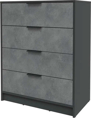 Комод Интерлиния Концепт КТ-К80 (бетон портленд/антрацит)