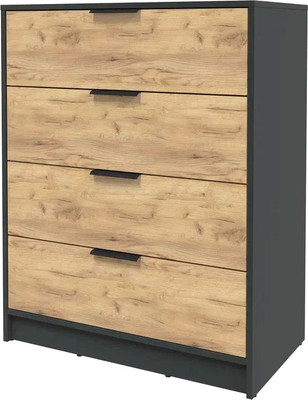 Комод Интерлиния Концепт КТ-К80 (дуб золотой/антрацит)