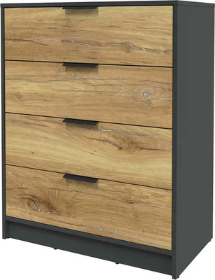 Комод Интерлиния Концепт КТ-К80 (дуб нокс/антрацит)