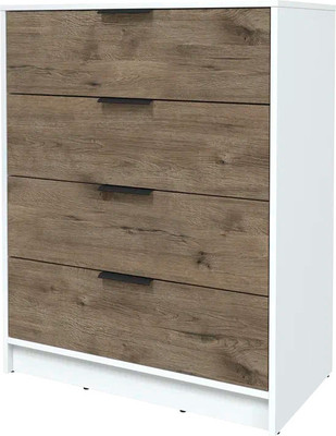 Комод Интерлиния Концепт КТ-К80 (дуб веллингтон/белый платинум)