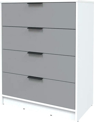 Комод Интерлиния Концепт КТ-К80 (серебро/белый платинум)