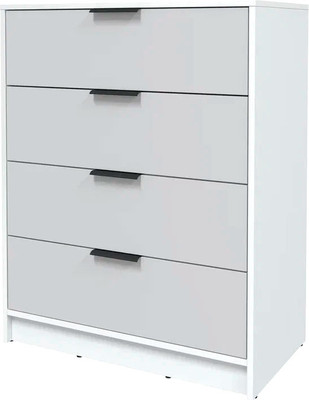 Комод Интерлиния Концепт КТ-К80 (серый/белый платинум)