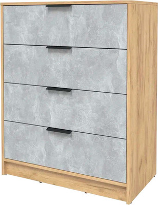 Комод Интерлиния Концепт КТ-К80 (бетон/дуб золотой)