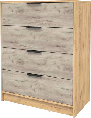 Комод Интерлиния Концепт КТ-К80 (дуб серый/дуб золотой)