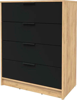 Комод Интерлиния Концепт КТ-К80 (черный/дуб золотой)