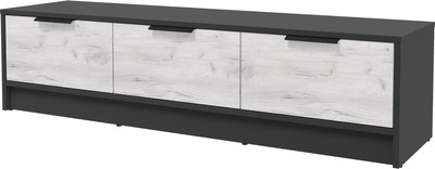 Тумба Интерлиния ТВ Концепт КТ-ТВ3-35 (дуб белый/антрацит)