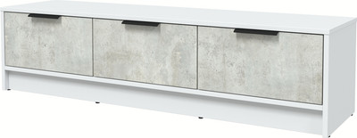 Тумба Интерлиния ТВ Концепт КТ-ТВ3-35 (бетон лайт/белый платинум)