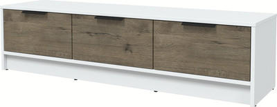 Тумба Интерлиния ТВ Концепт КТ-ТВ3-35 (дуб веллингтон/белый платинум)