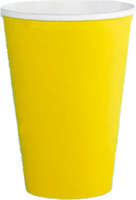 Набор бумажных стаканов Паксервис 250мл / 188744 (50шт, желтый)