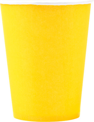 Набор бумажных стаканов Паксервис 350мл / 188793 (50шт, желтый)