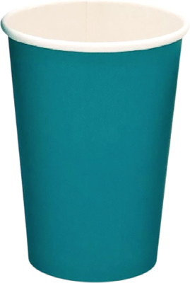 Набор бумажных стаканов Паксервис 350мл / 188688 (50шт, бирюзовый)