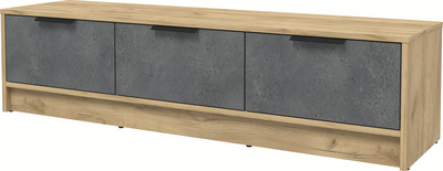 Тумба Интерлиния ТВ Концепт КТ-ТВ3-35 (бетон портленд/дуб золотой)