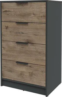 Комод Интерлиния Концепт КТ-К60 (дуб веллингтон/антрацит)