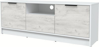 Тумба Интерлиния ТВ Концепт КТ-ТВ3-50 (дуб белый/белый платинум)