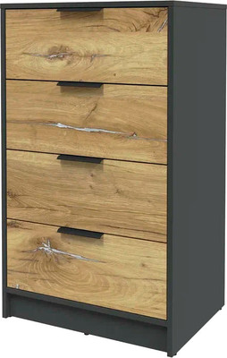 Комод Интерлиния Концепт КТ-К60 (дуб нокс/антрацит)