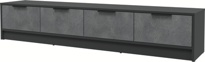Тумба Интерлиния ТВ Концепт КТ-ТВ4-35 (бетон портленд/антрацит)