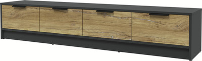 Тумба Интерлиния ТВ Концепт КТ-ТВ4-35 (дуб нокс/антрацит)