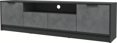 Тумба Интерлиния ТВ Концепт КТ-ТВ4-50 (бетон портленд/антрацит)