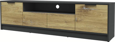 Тумба Интерлиния ТВ Концепт КТ-ТВ4-50 (дуб нокс/антрацит)