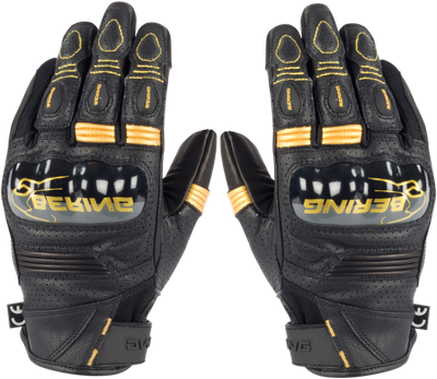 Мотоперчатки BERING Lady Axel BGE707-T8 (T8, черный/золотой)