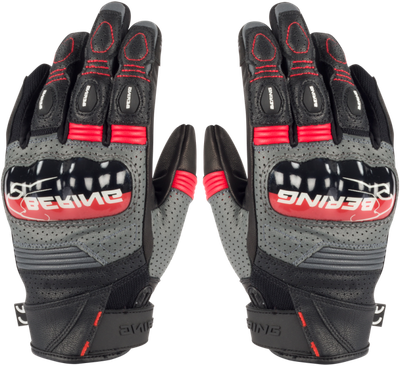 Мотоперчатки BERING Lady Axel BGE701-T5 (T5, черный/серый/красный)