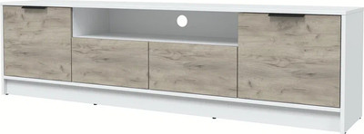 Тумба Интерлиния ТВ Концепт КТ-ТВ4-50 (дуб серый/белый платинум)