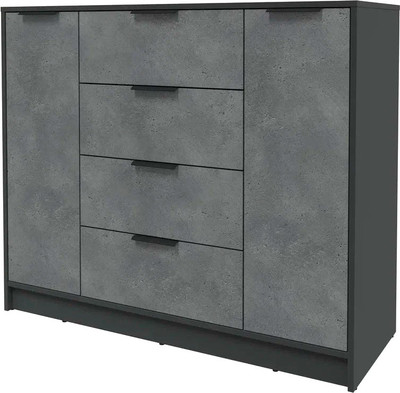 Тумба Интерлиния Концепт КТ-Т120 (бетон портленд/антрацит)