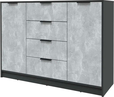 Тумба Интерлиния Концепт КТ-Т140 (бетон/антрацит)