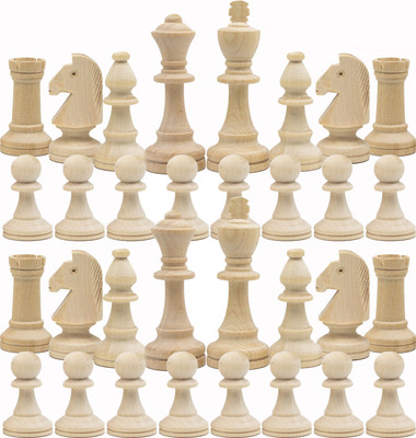 Набор заготовок для творчества Брестская Фабрика Сувениров Неокраш. шахматные фигуры / ch_blank_cl