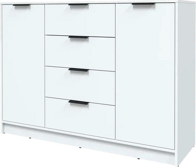 Тумба Интерлиния Концепт КТ-Т140 (белый платинум/белый платинум)