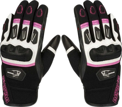 Мотоперчатки BERING Lady Ursula BGE396-T6 (T6, черный/фуксия)