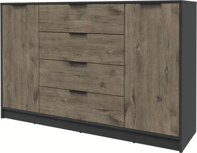 Тумба Интерлиния Концепт КТ-Т160 (дуб веллингтон/антрацит)