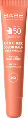 Бальзам для губ Laboratorios Babe Бальзам-тинт для губ и щек SPF 50 тон Nude (20мл)