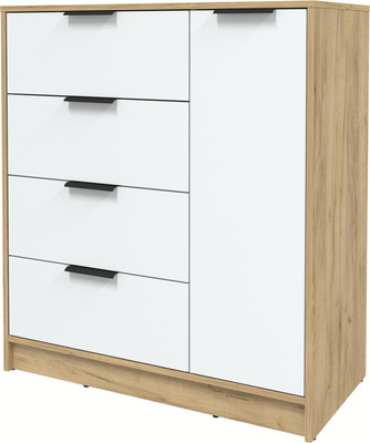 Тумба Интерлиния Концепт КТ-Т90 (белый платинум/дуб золотой)