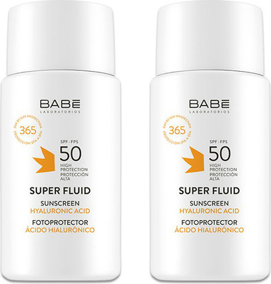 Флюид солнцезащитный Laboratorios Babe Super Fluid Sunscreen SPF50 (2x50мл)