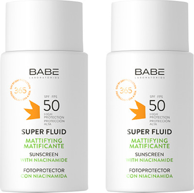 Флюид солнцезащитный Laboratorios Babe Superfluid Matificante Fotoprotector SPF50 (2x50мл)
