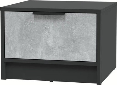 Прикроватная тумба Interline Концепт КТ-ТК1-35 (бетон/антрацит)