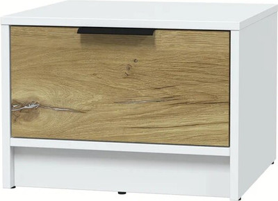 Прикроватная тумба Interline Концепт КТ-ТК1-35 (дуб нокс/белый платинум)