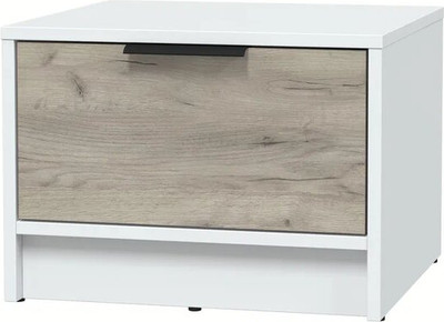 Прикроватная тумба Interline Концепт КТ-ТК1-35 (дуб серый/белый платинум)