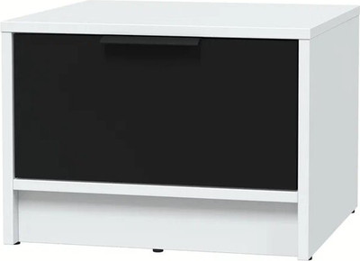 Прикроватная тумба Interline Концепт КТ-ТК1-35 (черный/белый платинум)